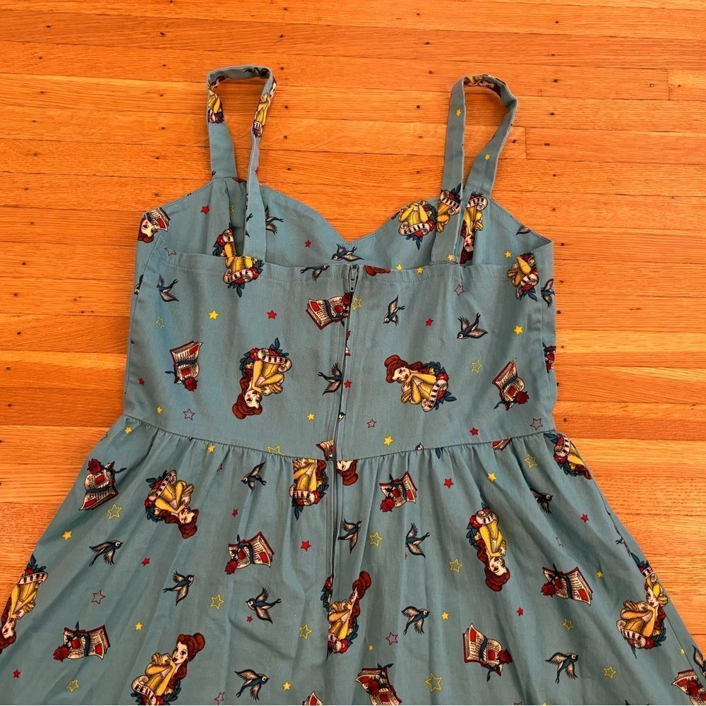 Disney Beauty And The Beast Belle Blue Sleeveless… - image 4